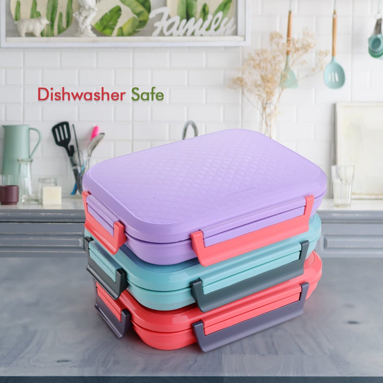 5366 Plastic Insulated Airtight Leak-Proof Lunch Box With small lunch box, Stainless Steel Plate for Office, School, Picnic DeoDap 5366 Plastic Insulated Airtight Leak-Proof Lunch Box With small lunch box, Stainless Steel Plate for Office, School, Picnic DeoDap